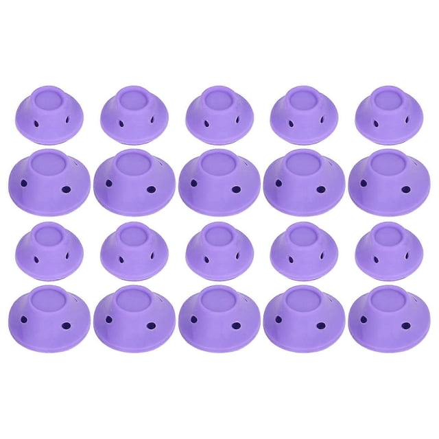 20Pcs Hair Rollers Silicone Hair Style Wave Former Mushroom Shaped Hair Curlers Set Home for Women