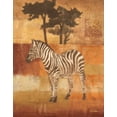 thumbnail image 2 of Hristova, Albena 12x14 White Modern Wood Framed Museum Art Print Titled - Animals on Safari II, 2 of 4