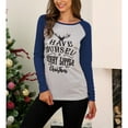 thumbnail image 4 of Casual Top, Pullover Women Christmas Printed Top Crewneck For Home ANGGREK DG1711, 4 of 6