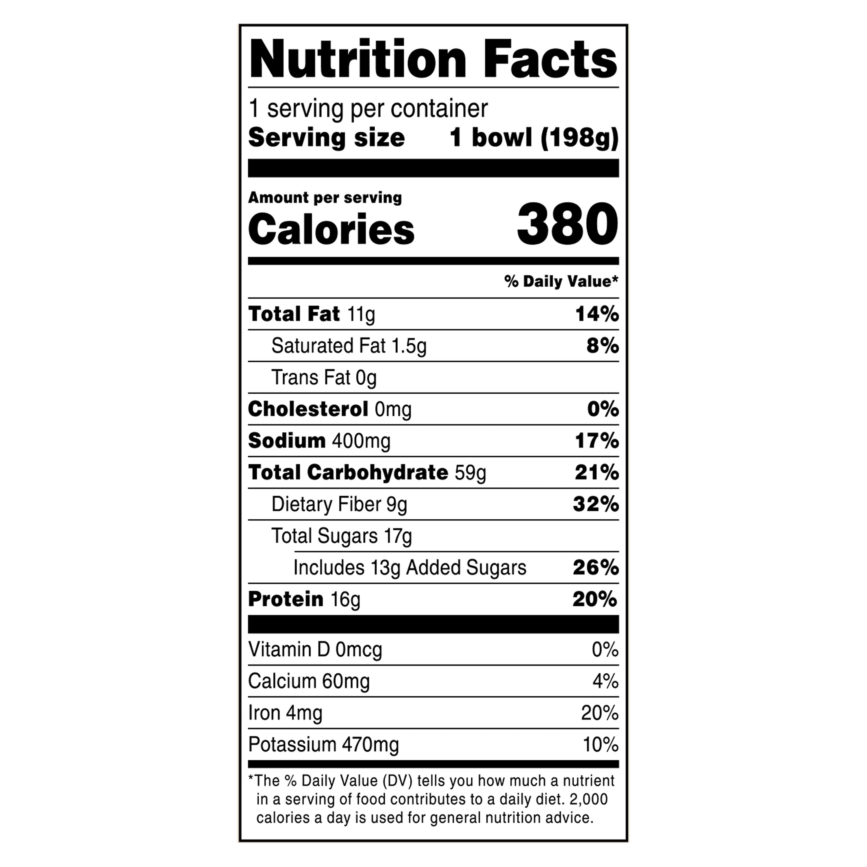 bettergoods High Protein Breakfast Bowl, Golden Beets and Honey, 7 oz (Frozen)