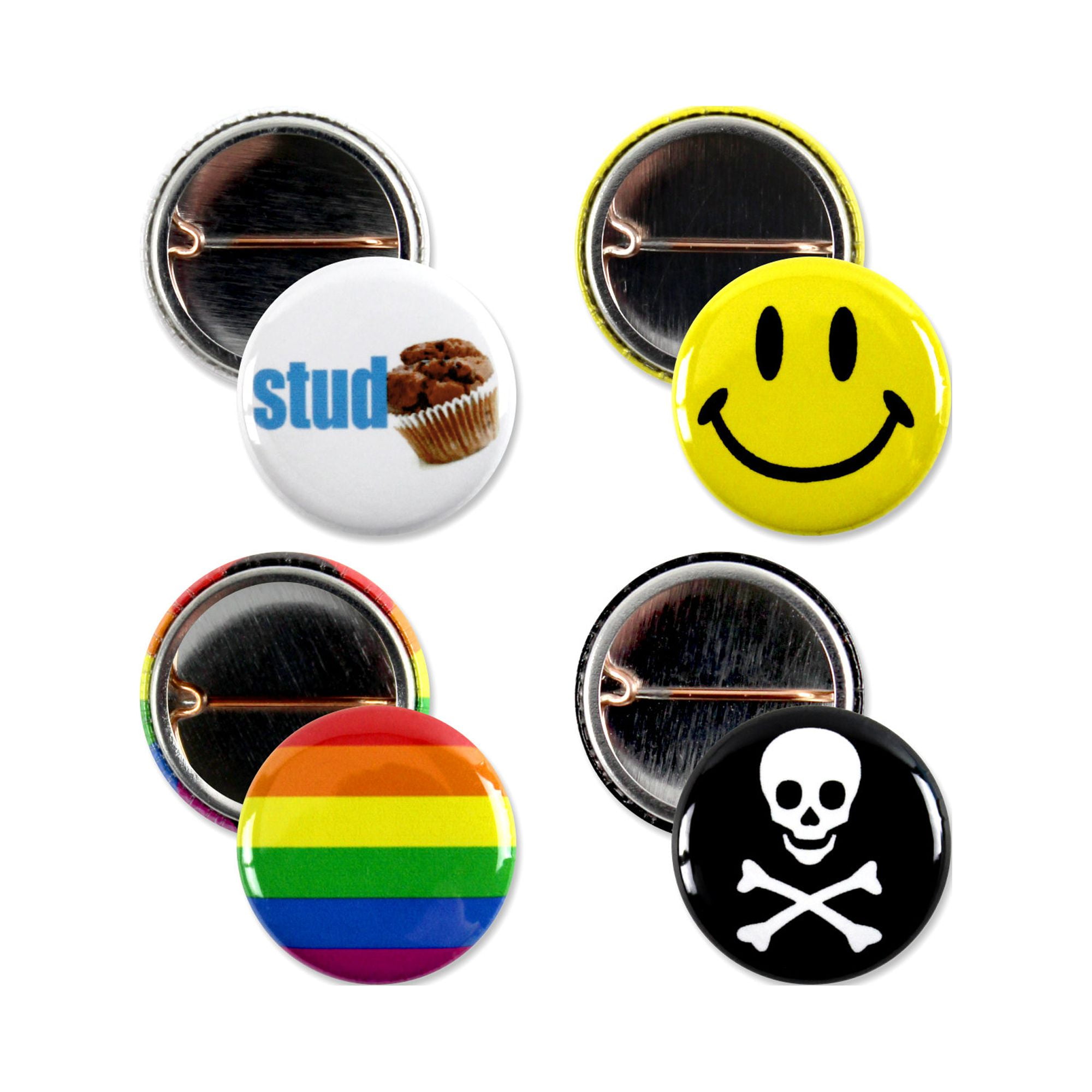 100 Pack - Pinback Button Mega Varity Pack - 1 Inch Round