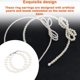 thumbnail image 3 of Aretes de Anillo sweethay de perlas artificiales y cuentas incrustadas tipo 7, 3 of 6