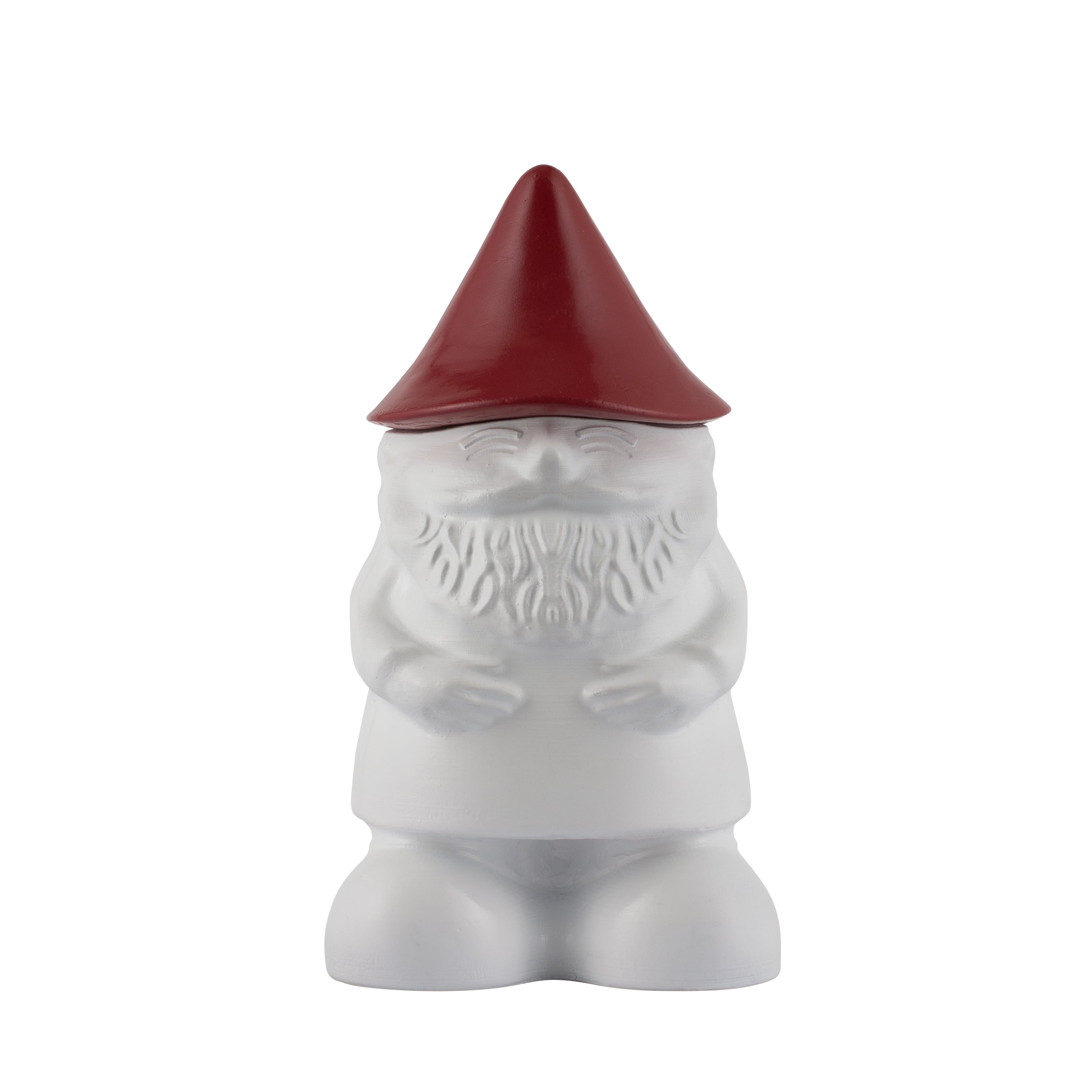 Tiki Brand Decorative Glass 7 Inch Tall Gnome Tabletop Torch White And Red Walmart Com