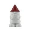 TIKI Brand Decorative Glass 7 inch Tall Gnome Tabletop Torch White and Red