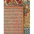 thumbnail image 4 of Unique Loom Outdoor Traditional Collection Area Rug - Temple (10'  Square Blue and Light Brown/Brown), 4 of 8