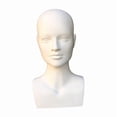 thumbnail image 4 of Maniquí masculino portátil de PVC con soporte, accesorios y apto para peluquerías. Blanco mate, 4 of 9