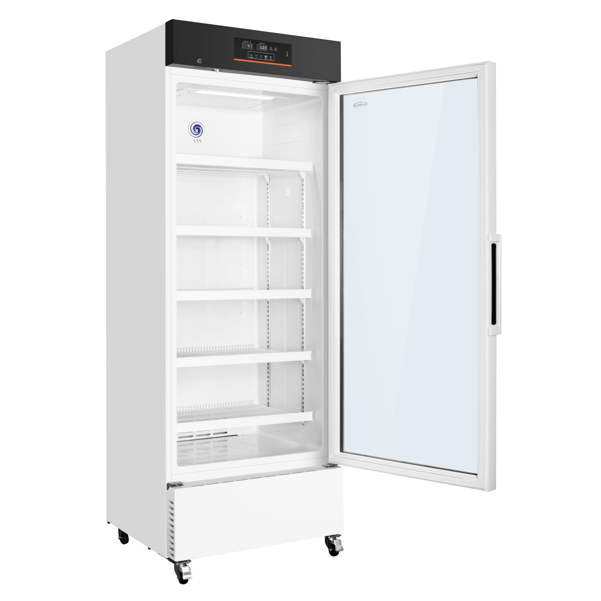 Commercial 15 cu. ft. Medical Pharmacy Refrigerator with Emergency Backup Battery and Alarm in White, UL Listed (KM-PHR-15C)