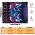 thumbnail image 4 of Kainsy Gaming Blankets, Gamer Blankets for Teenage Boys Teen Men Adults Boyfriend Video Game Blanket, Soft Videogame Blanket Fleece Cozy Video Game Throw Blankets Gift for Video Game Lovers,(60"x80"), 4 of 8