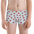 thumbnail image 5 of Yiaed Hand Drawn Strawberry Print Boys' Boxer Briefs Cotton Casual Stretch Comfort Boys Boxers - Kids Boxer Briefs Underwear for Boys (6-18)-Medium, 5 of 5