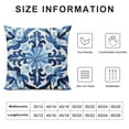 thumbnail image 5 of ONETECH Blue Chinoiserie Pillow Covers , Blue and White Chinoiserie Pillows Decorative Throw Pillows Cover, Blue and White Porcelain Chinoiserie Home Living Room Bedroom Decor, 5 of 5