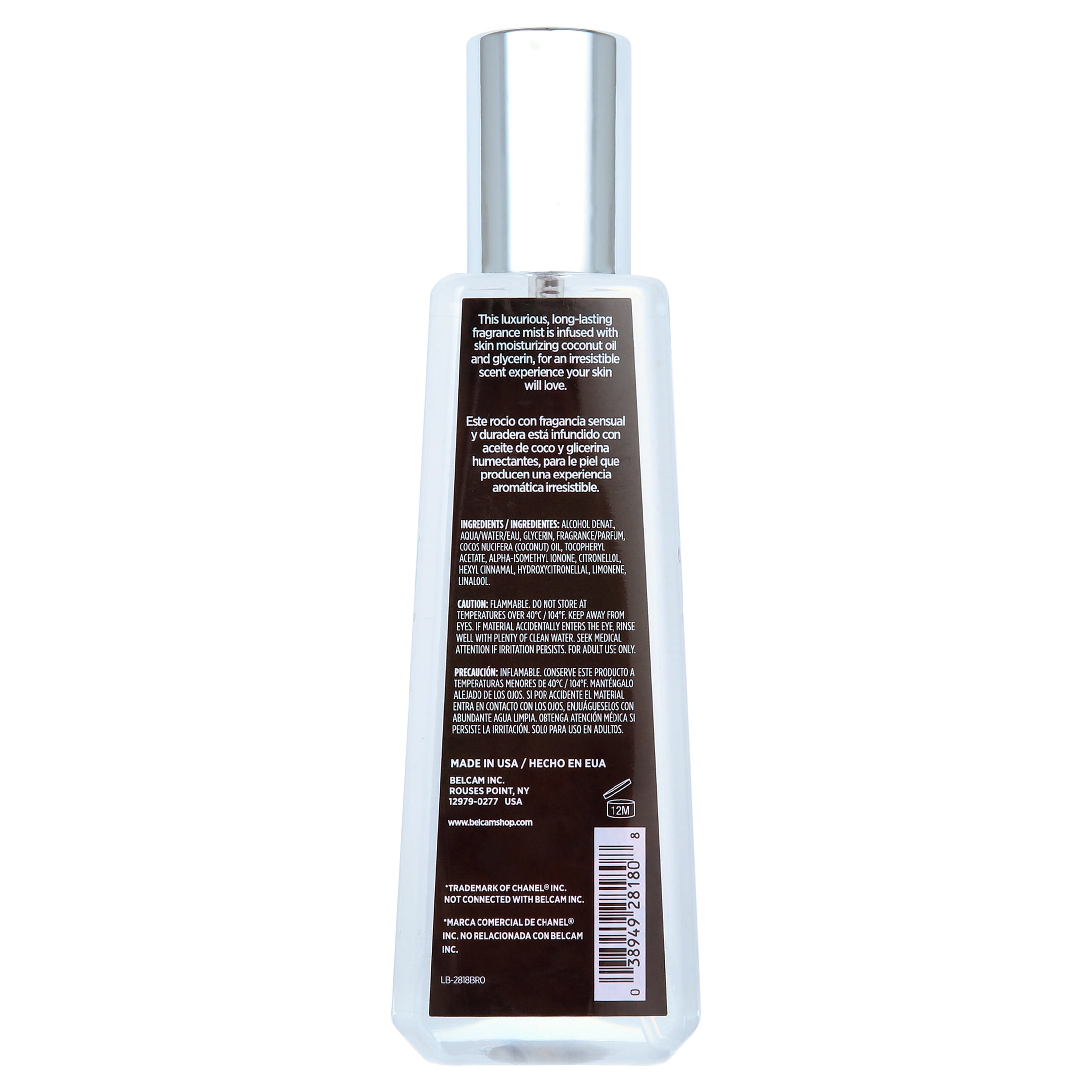 Parfums Belcam Chance Eau Tendre Body Sprays for Women, 8 Oz