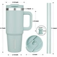 thumbnail image 3 of BJPKPK 30 oz Tumbler With Handle Insulated Tumblers With Lid And Straw Stainless Steel Thermal Cup,Blue Haze, 3 of 6