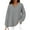 501_Grey, variant on Women's Hoodless Sweatshirt Oversized Sweatshirt For Women V Neck Fleece Long Sleeve Pullover Casual Cute Sweatshirt 2025 Fall Clothes, Women's Hoodless Sweatshirt M