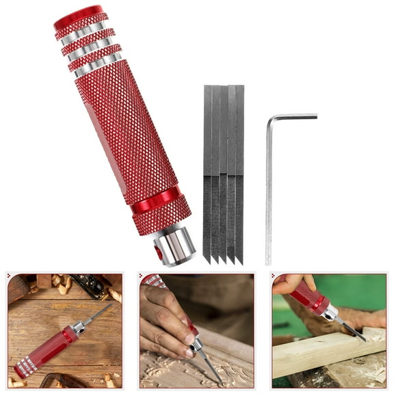 HOMEMAXS MultiPurpose Wood Carving Tool Set Durable Steel Aluminum Hand Engraving Chisel Kit for Carving 1 Set