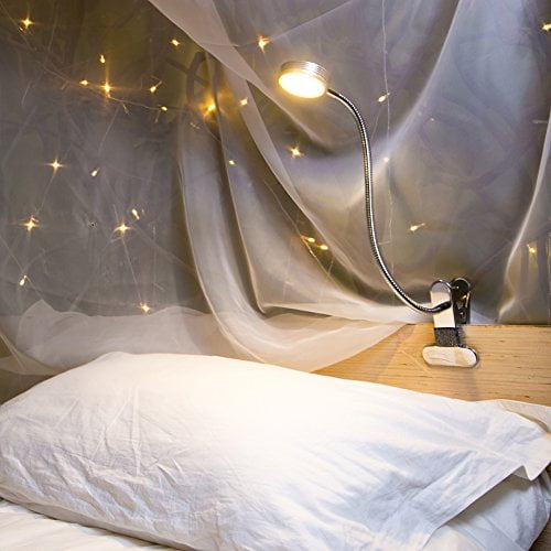 Eyocean Led Reading Light Dimmable Clamp Light For Bed Headboard Bedroom Office 3 Modes 9 Dimming Levels Flexible Clip Desk Lamp Adapter Included 5w Silver Walmart Com Walmart Com
