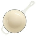 thumbnail image 5 of Crock-Pot 3 Qt Enamel Cast Iron Sauce Pan W/Lid - Matte Linen White, 5 of 5