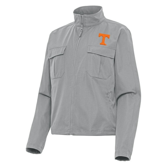 Women's Antigua  Gray Tennessee Volunteers Even Par Full-Zip Jacket