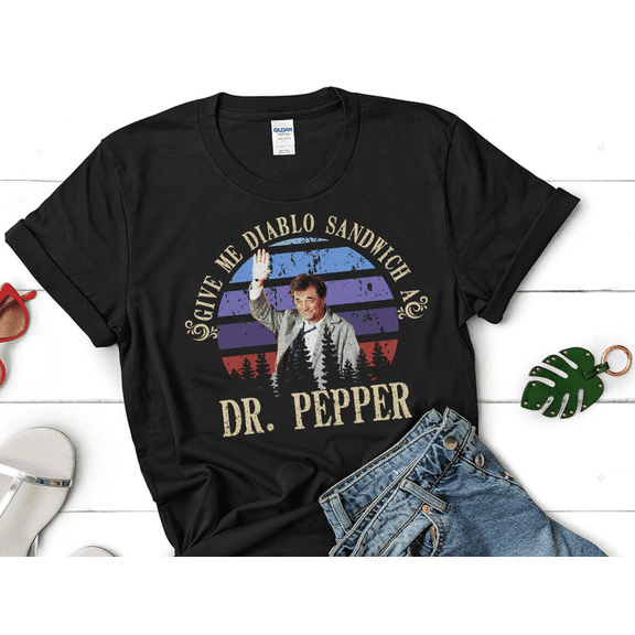 Buford T. Justice Retro T-Shirt, Give Me a Diablo Sandwich and a Dr. Pepper Classic Movie Quote Tee