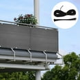 thumbnail image 3 of EIMELI 3X16Ft 98% Balcony Privacy Screen Netting Garden Screening Fence Windbreak Shade, 3 of 10
