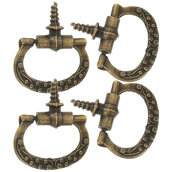 10 Pcs Mini Drawer Pulls Cabinet Knobs Door Handle Dark Brown