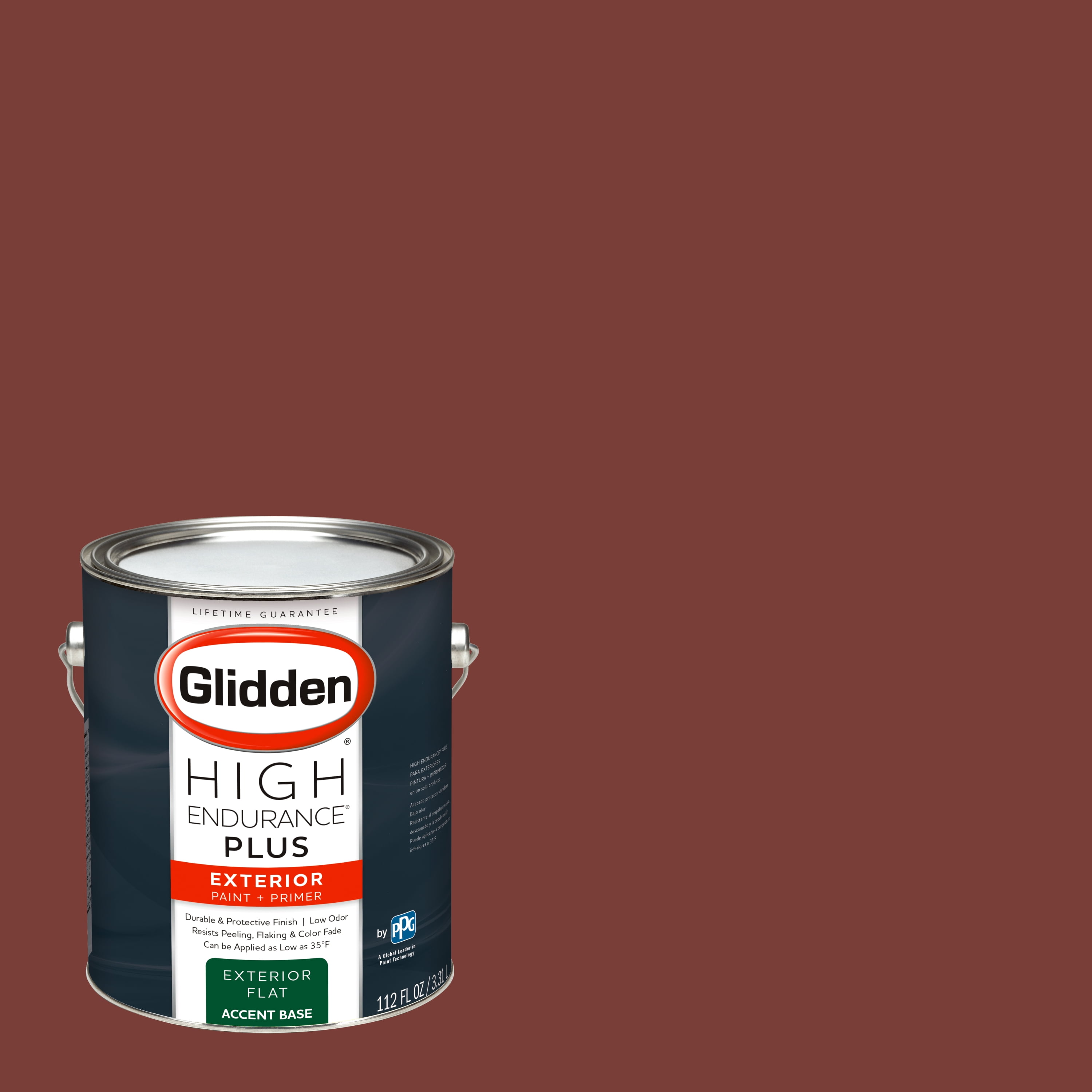 Glidden High Endurance Plus Exterior Paint And Primer Rusty Red 10yr 10 312