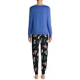 thumbnail image 4 of Secret Treasures Women's and Women's Plus Long Sleeve Top and Ankle Pants Pajama Set, 4 of 6