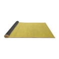 thumbnail image 2 of Ahgly Company Indoor Square Solid Yellow Modern Area Rugs, 5' Square, 2 of 4