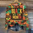 thumbnail image 4 of Womens Sweatshirts Black History Month Shirt for Women Long Sleeve Loose Pullover Tops Graphic Shirts Holiday Outfits, Multicolor, XL, 4 of 4