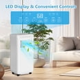 thumbnail image 3 of 8,000 BTU Portable Air Conditioner – 4-in-1 with Fan, Dehumidifier & Heater, Remote, 24H Timer, Window Kit Included, Cools Rooms up to 350 Sq.Ft, Bedroom, Living Room, Home Office, 3 of 7