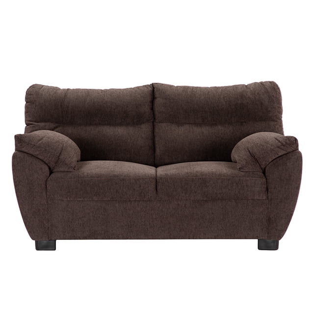 Sofá Love Seat Dicasa Monza 2 Plazas Café para Sala