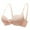 Beige, variant on HBFAGFB Bra Womens Fashion Comfortable Adjustable Seamless Bra Cute Underwear Daily Wear Beige Size 32