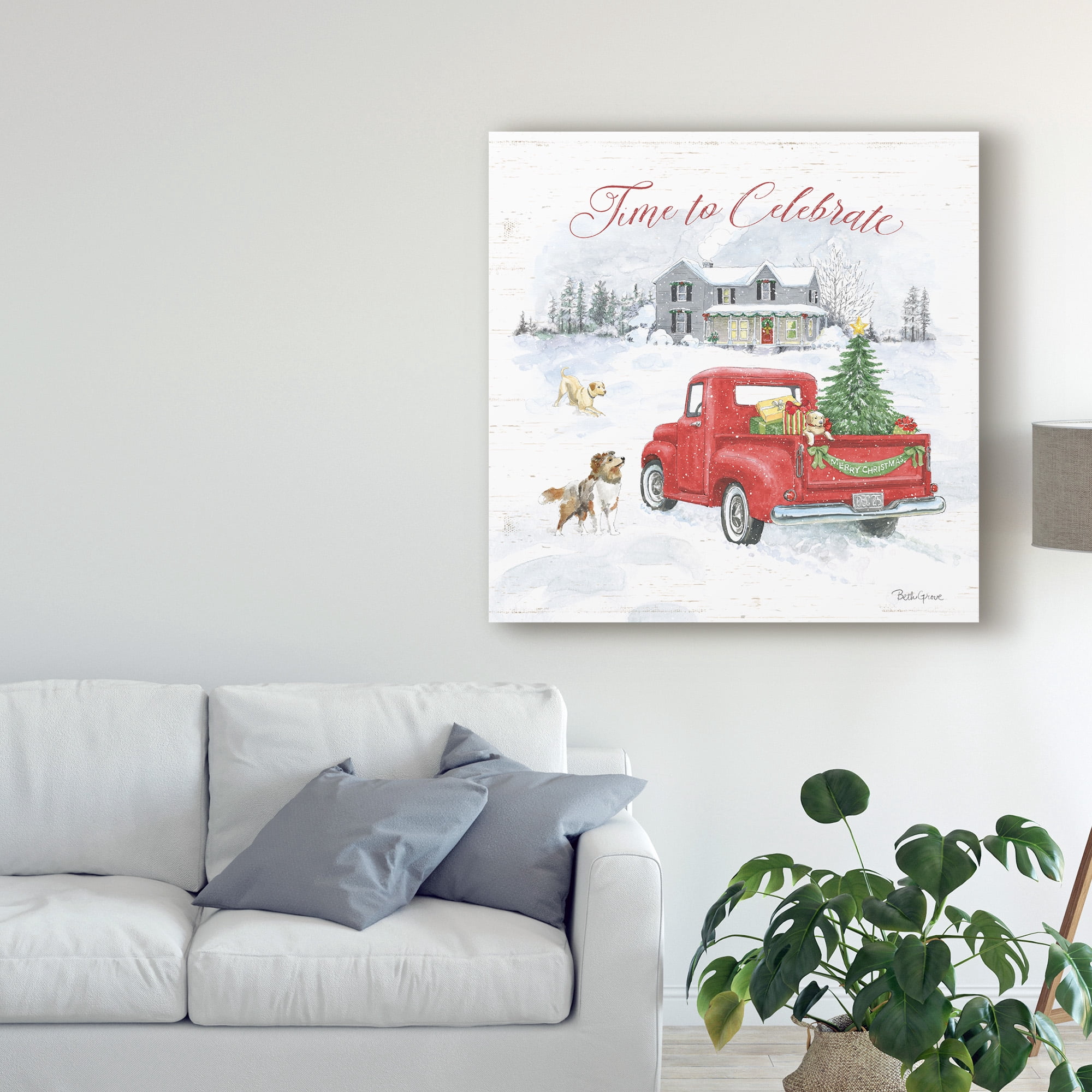 Trademark Fine Art 'Farmhouse Holidays VIII' Canvas Art by Beth Grove