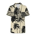 thumbnail image 6 of Hawaiian Shirts for Women Basic Collared Tee Shirt Coconut Palm Hawaii Style Tunic Blouses Button Down Short Sleeve Blouses Summer Beach Shirt Tropical Shirts Loose Flowy Cardigan, 6 of 6