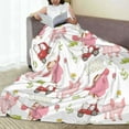 thumbnail image 6 of Zufioo a cow and a pig Fleece Blanket Queen Size,Plush Bed Blanket,Ultra Soft Throw Blanket,Plush Fuzzy Cozy Blanket Perfect for Bed,Couch-40"x30", 6 of 7