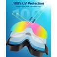 thumbnail image 2 of Gafas de natación Freela, 2 unidades, visión ancha de 180°, antivaho, 2 of 7