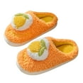 thumbnail image 3 of Vedolay Women's Shoe Casual Slippers Winter Soft Fuzzy Slippers Shoes Indoor Orange,41, 3 of 5