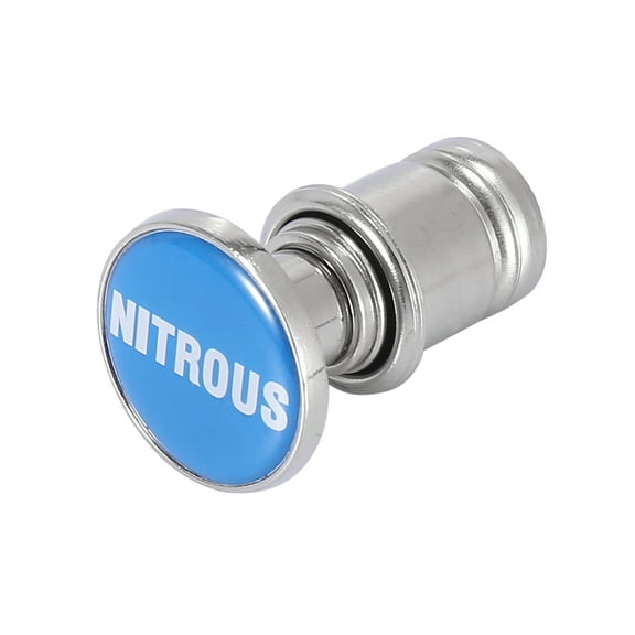 Universal Car Vehicle Cigarette Lighter Plug Cover Button Lighters 12V Blue Silver Tone