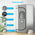 thumbnail image 2 of TABU Portable Sauna for Home, Sauna Box with 3L & 1500W Steamer, Timer, Foldable Chair, Silver, 2 of 8