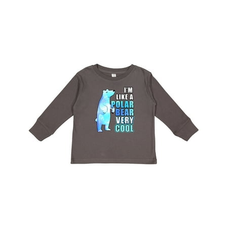 

Inktastic Funny Polar Bear Boys or Girls Long Sleeve Toddler T-Shirt