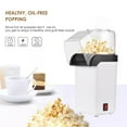 thumbnail image 4 of 110V US Plug 1200W Electric Popcorn Maker, ABS Material White Mini Home Corn Puffer Machine, Compact Hot Air Popcorn Popper for Household Use with User Manual, 4 of 6