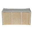 thumbnail image 4 of Pemberly Row 37" Solid Wood Storage Box with 2 Safety Hinges in Natural, 4 of 8