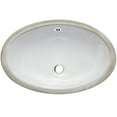 thumbnail image 5 of Novatto NP-U191307ORB-O Oval Undermount White Porcelain Sink with Rubbed Bronze Overflow Drain, 5 of 8