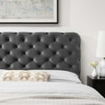 thumbnail image 5 of Modway Lizzy Tufted Full/Queen Performance Velvet Headboard in Charcoal, 5 of 9