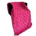 thumbnail image 3 of Plutus Brands Plutus Fuchsia Purple Diamond Faux Fur Luxury Throw Blanket, Blanket 90L x 90W Full, 3 of 3