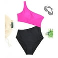 thumbnail image 6 of ANINEO Women One Shoulder 1 Piece Swimsuit For Women Bathing Suits Full Coverage Keyhole Swimwear Classic Hawaii Summer Tropical Brazilian Beachwear, 6 of 6