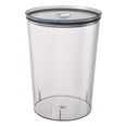thumbnail image 1 of Qaailabf Clear Food Storage Container with Airtight Lid - Round PET Plastic Canister for Dry Goods, Pasta, Rice, Flour, Snacks - Stackable Kitchen Organization Bin with Wide Opening - BPA Free, 1 of 2