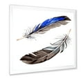 thumbnail image 2 of Designart 'Colourful Boho Art Feathers III' Bohemian & Eclectic Framed Art Print, 2 of 4