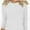 White, variant on Women Long Sleeve Crew Neck Slim Fit Stretchy Layer T Shirts Tops