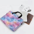 thumbnail image 5 of 16" Laptop Briefcase for Work Travel Laptop Shoulder Bag Carrying Handbag Laptop Case Watercolor Powder Blue Pattern, 5 of 8