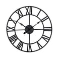 thumbnail image 1 of Horloge murale ajoure au design rtro moderne , horloge silencieuse , noire , 40 cm , parfaite pour le salon , la cuisine et le burea, 1 of 5